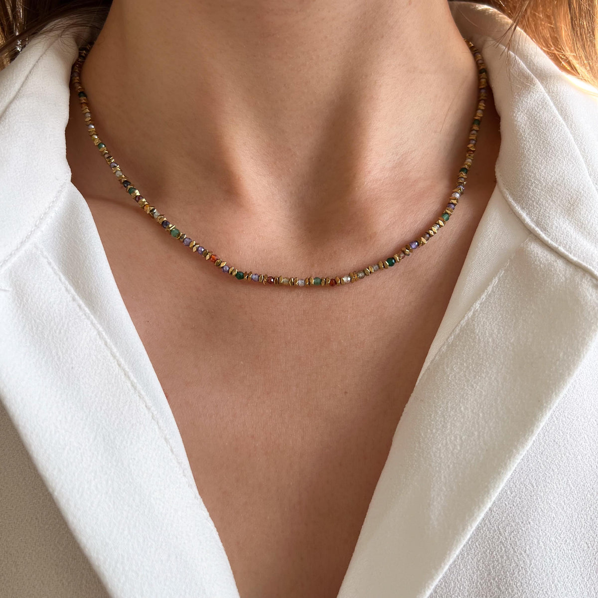 Collier perles pierres naturelles Anouchka photo 3