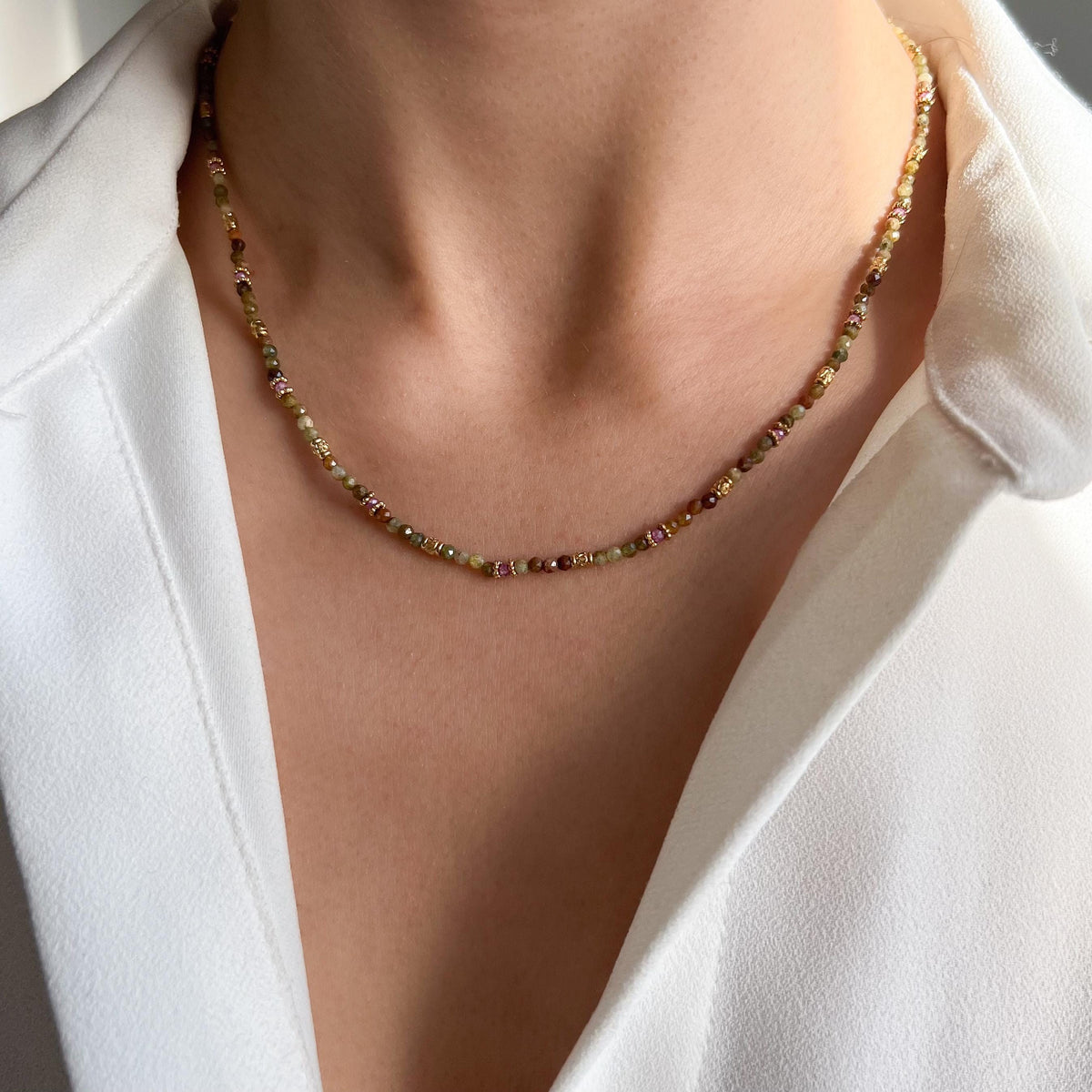 Collier perles nacre blanche Honorine photo 5