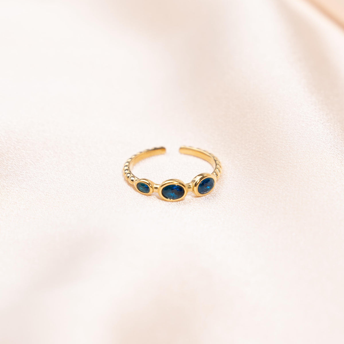 Bague femme trois pierres roses Juliette photo 7