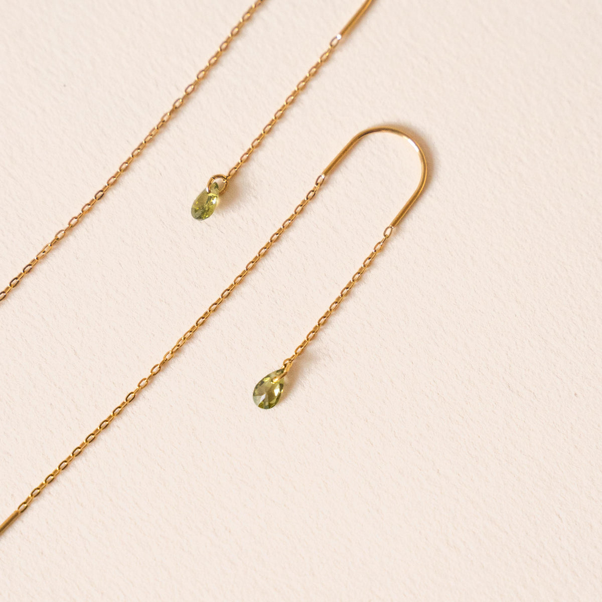 Boucles d'oreilles traversantes zircon Anaïs photo 4