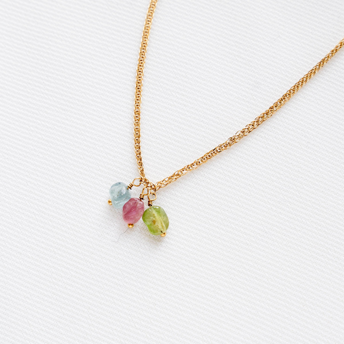 Collier pampilles tourmaline Olympe photo 5