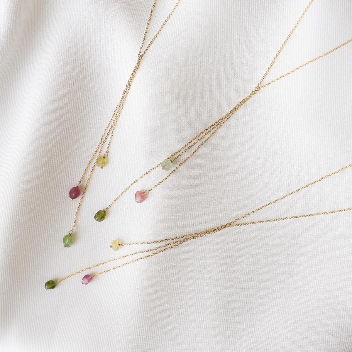 Collier pampilles tourmaline lasso Olympe