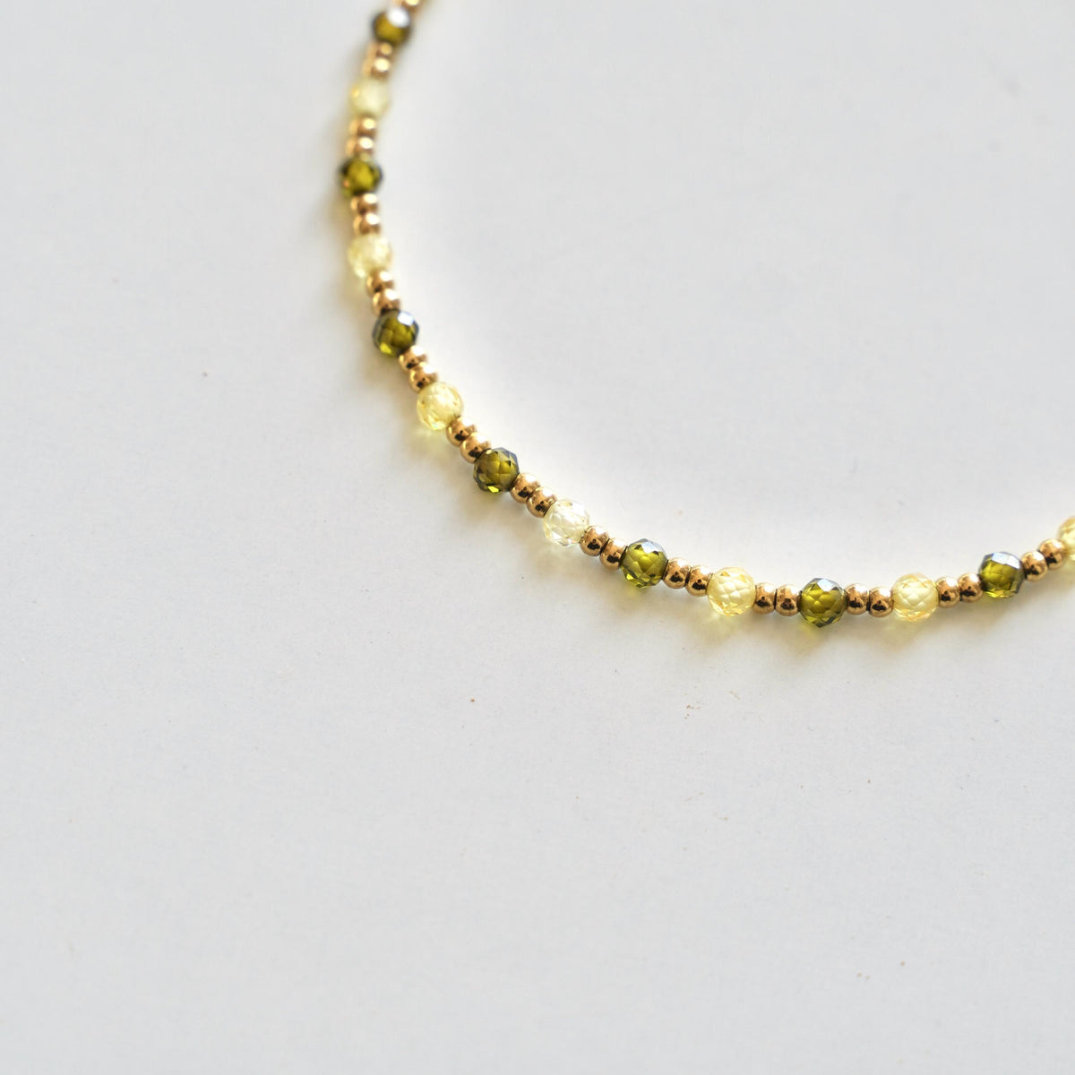 Bracelet perles cristal vert Jeanne photo 3