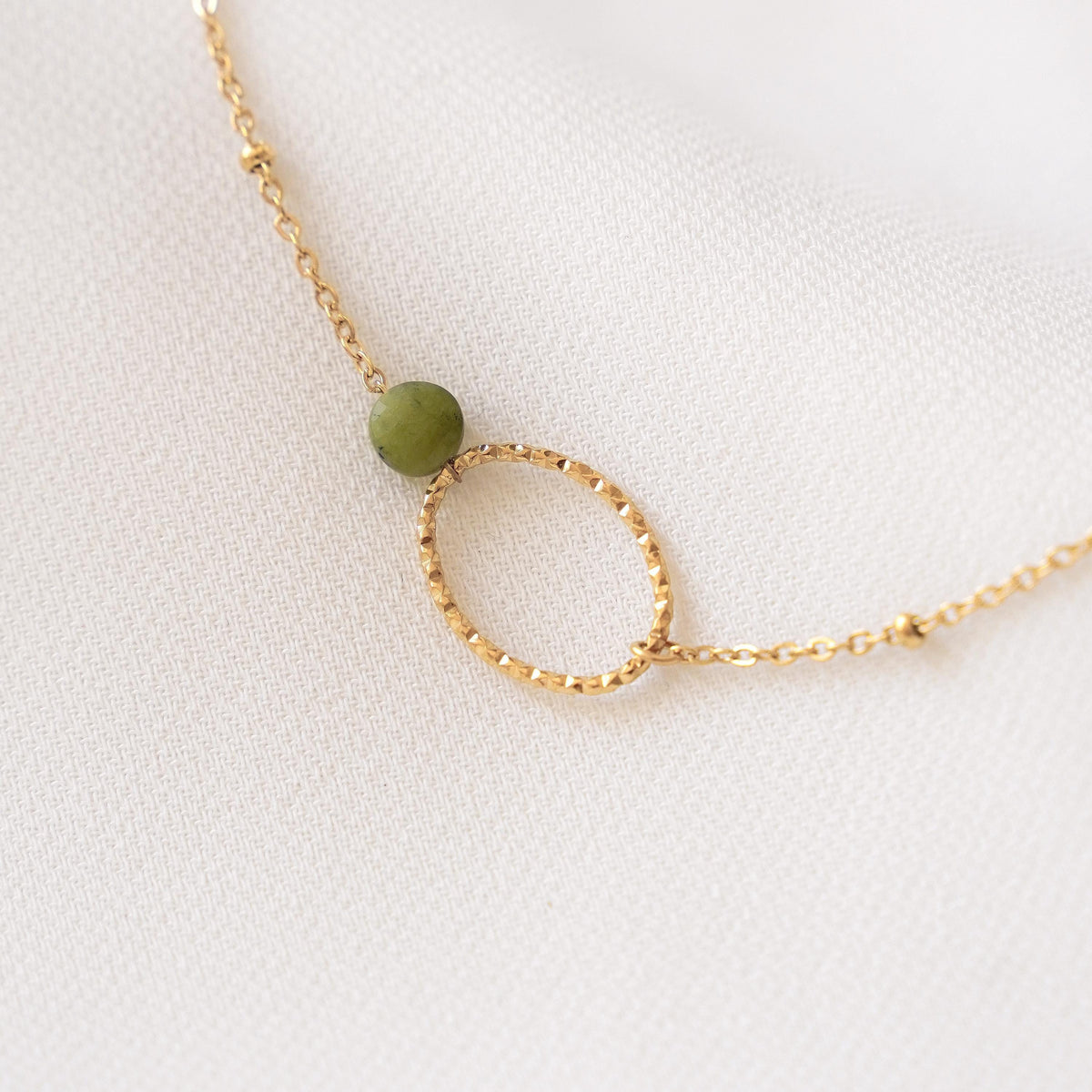 Bracelet anneau ovale serpentine Lucie photo 2