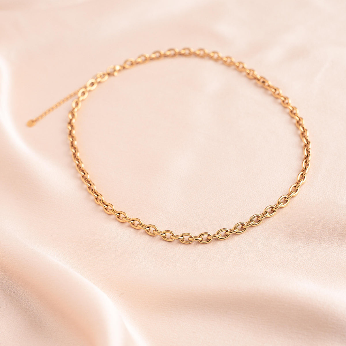 Collier grosse chaîne ovale ras de cou Marion photo 2