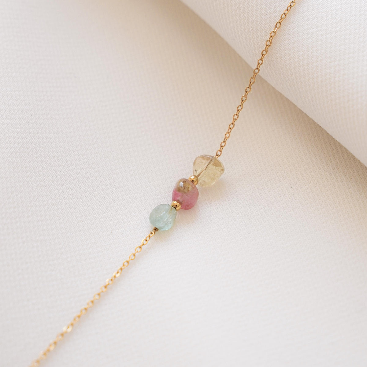 Bracelet fin perles tourmaline Marthe photo 2