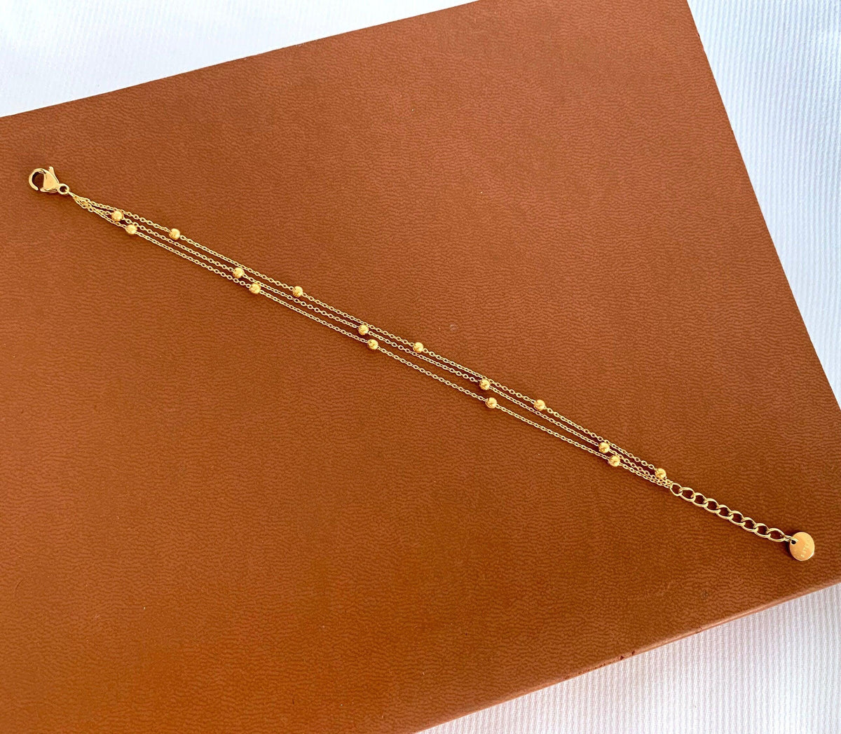 Bracelet chaîne à billes triple chaîne Lili photo 3