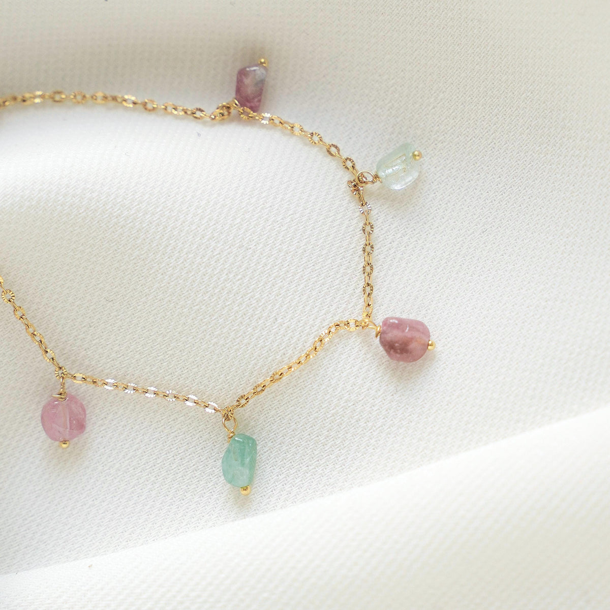 Bracelet tourmaline perles Olympe photo 2