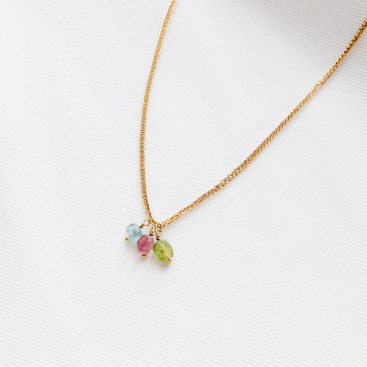 Collier pampilles tourmaline Olympe photo 3