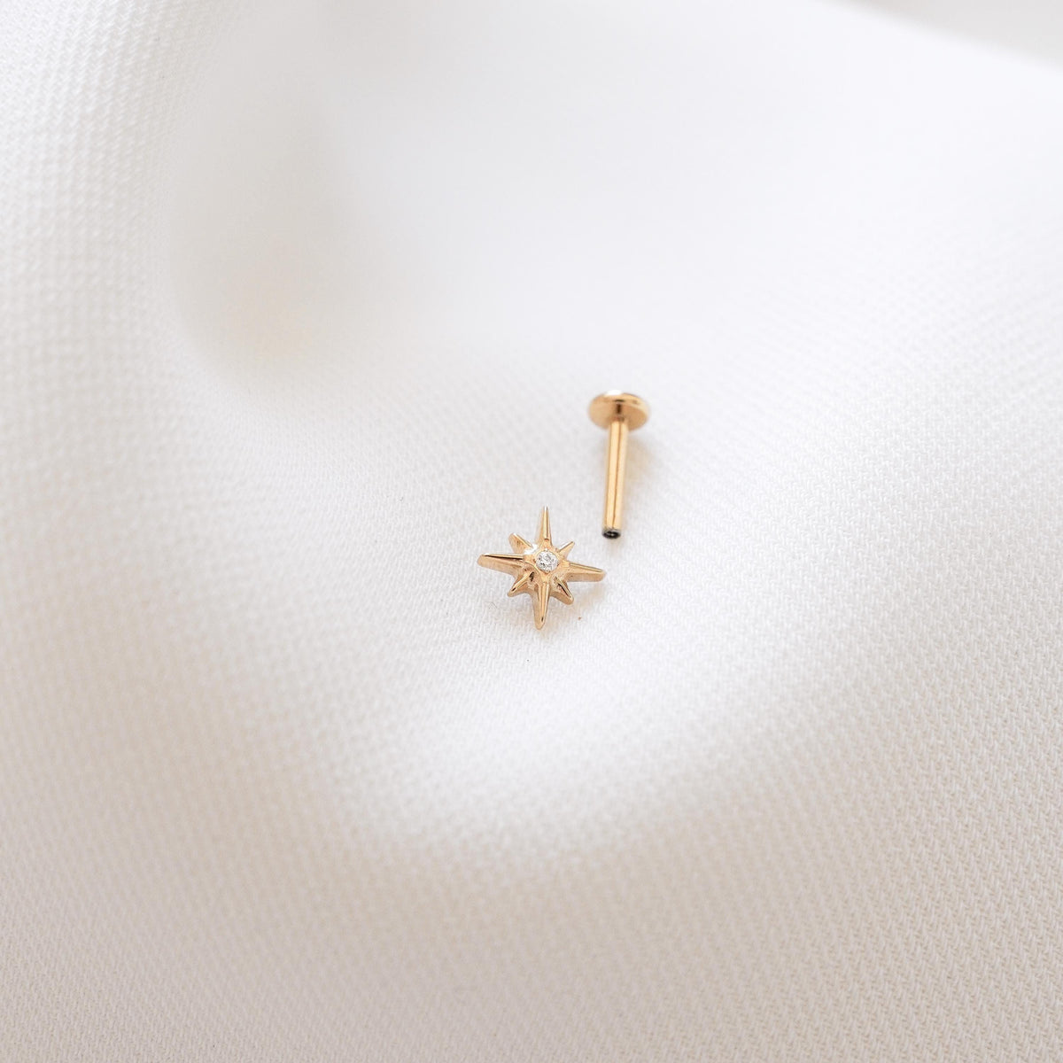 Piercing femme étoile zircon Éliane photo 2