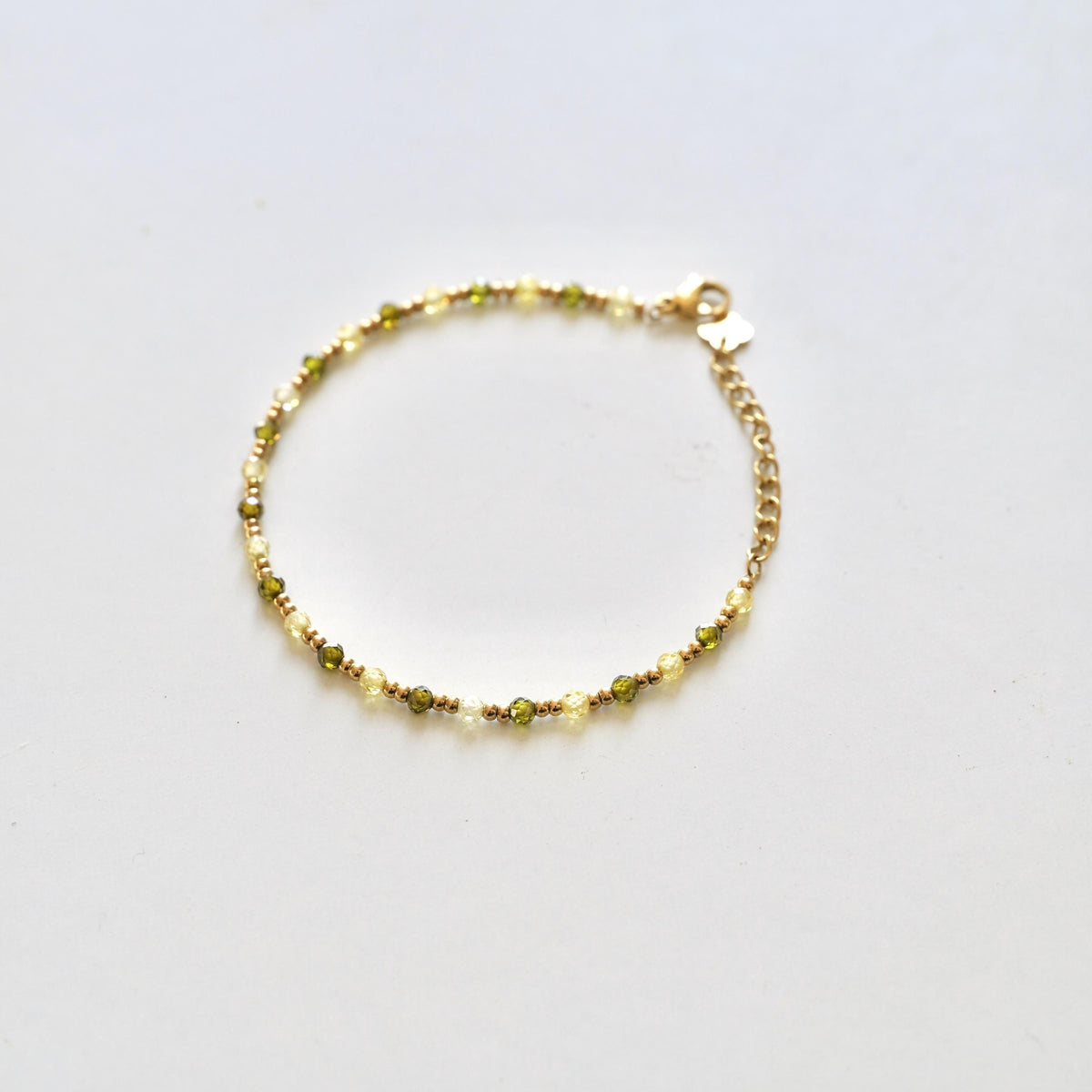 Bracelet perles cristal vert Jeanne photo 2