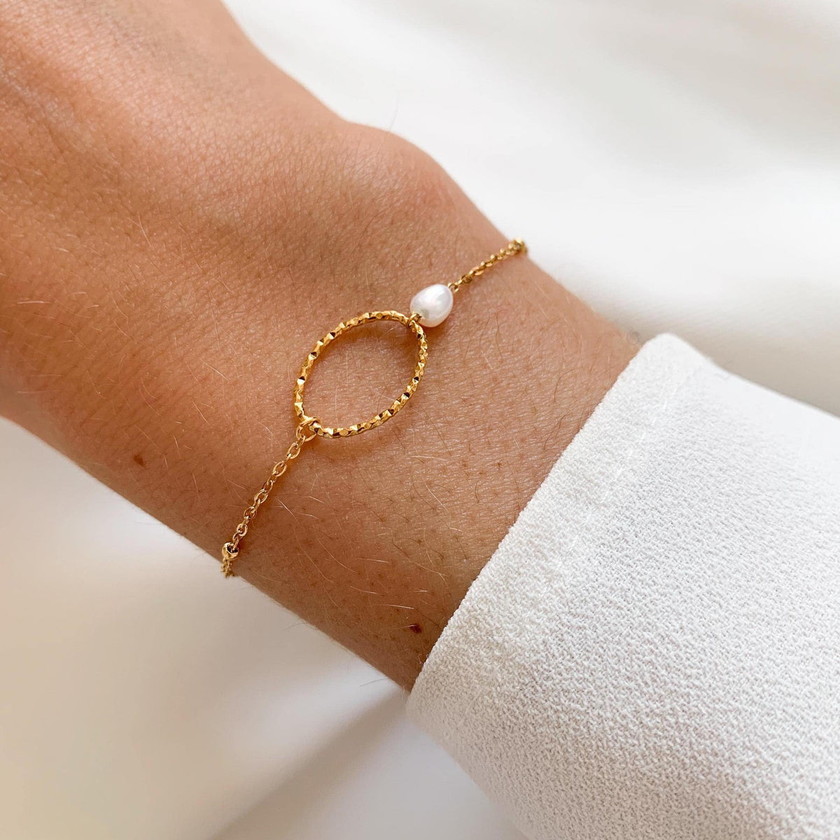 Bracelet anneau ovale serpentine Lucie photo 7