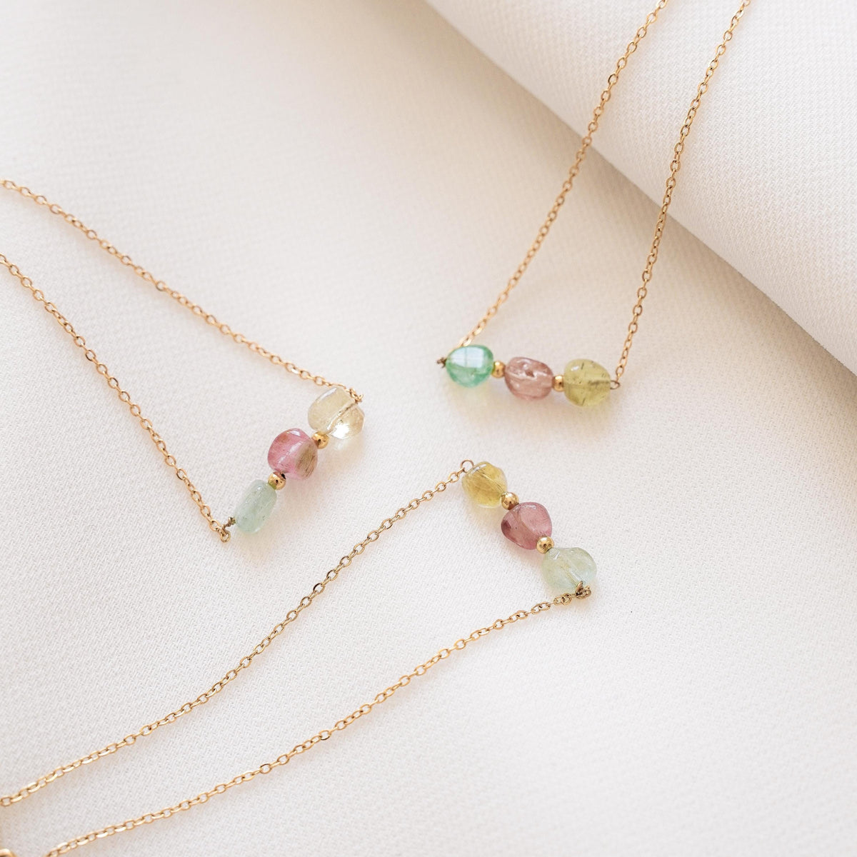 Bracelet fin perles tourmaline Marthe photo 3