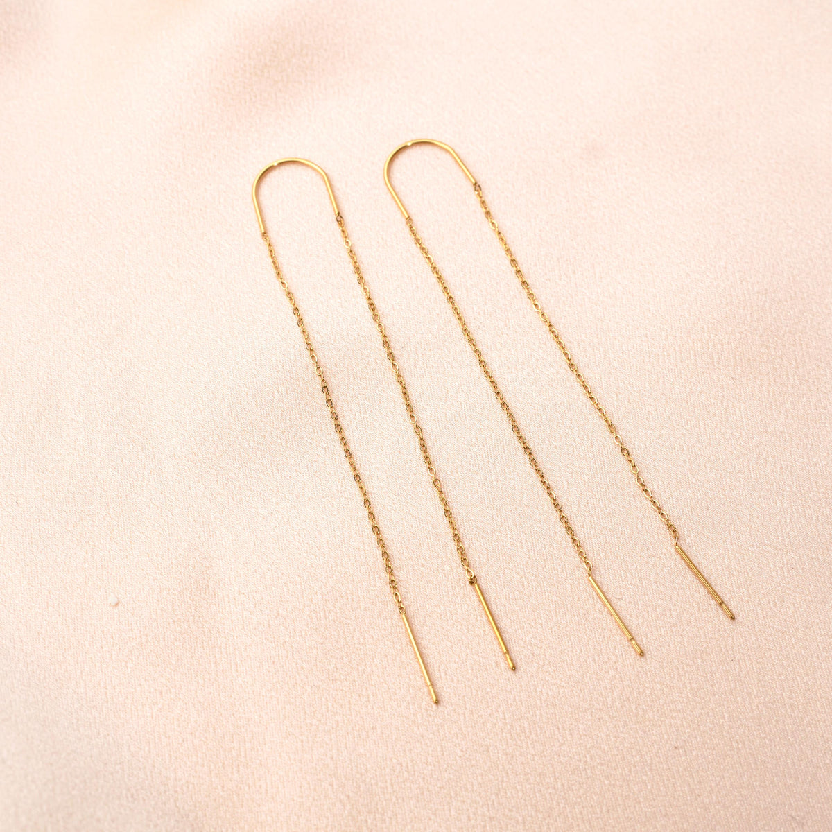 Boucles d'oreilles traversantes barrettes Eulalie photo 2