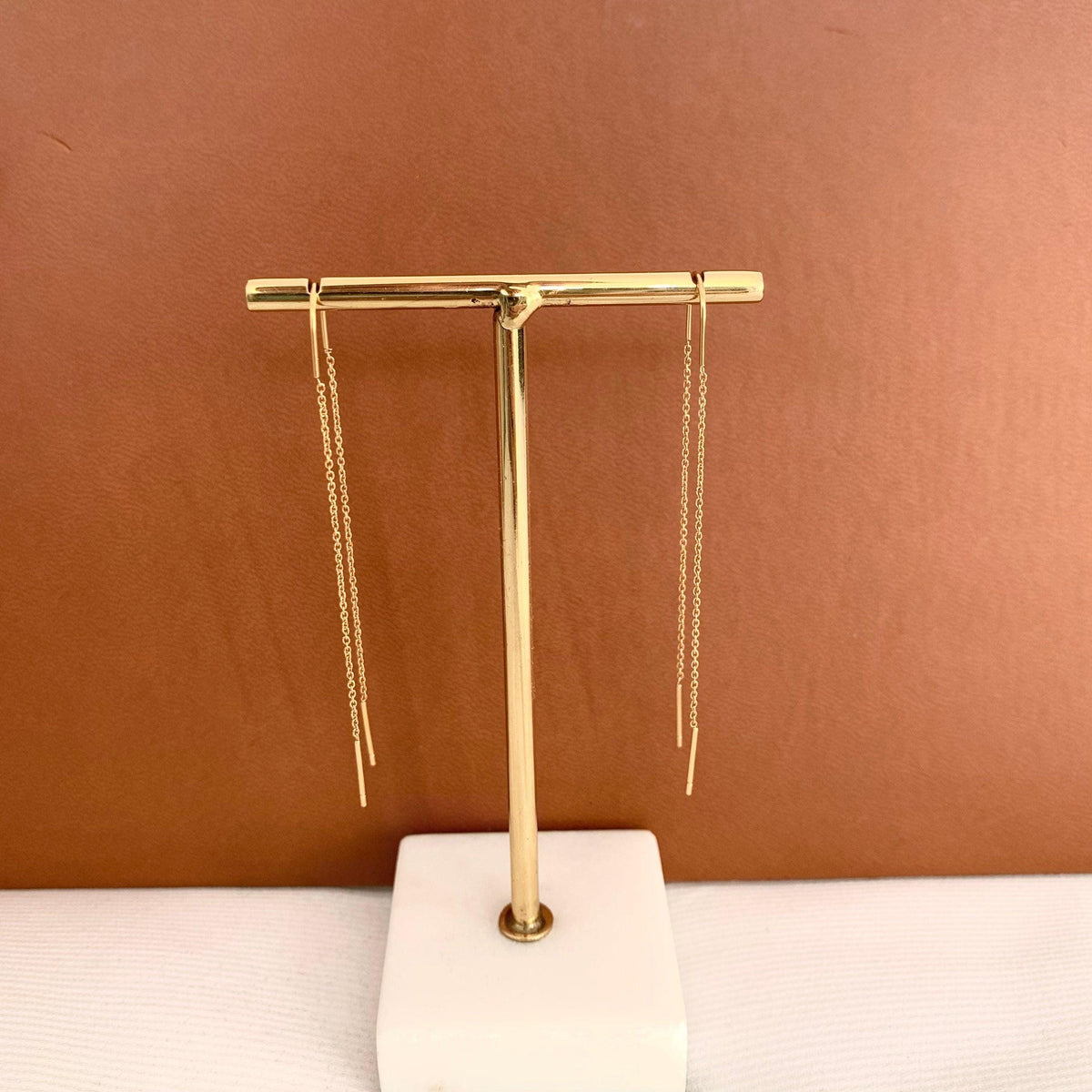 Boucles d'oreilles traversantes barrettes Eulalie photo 3