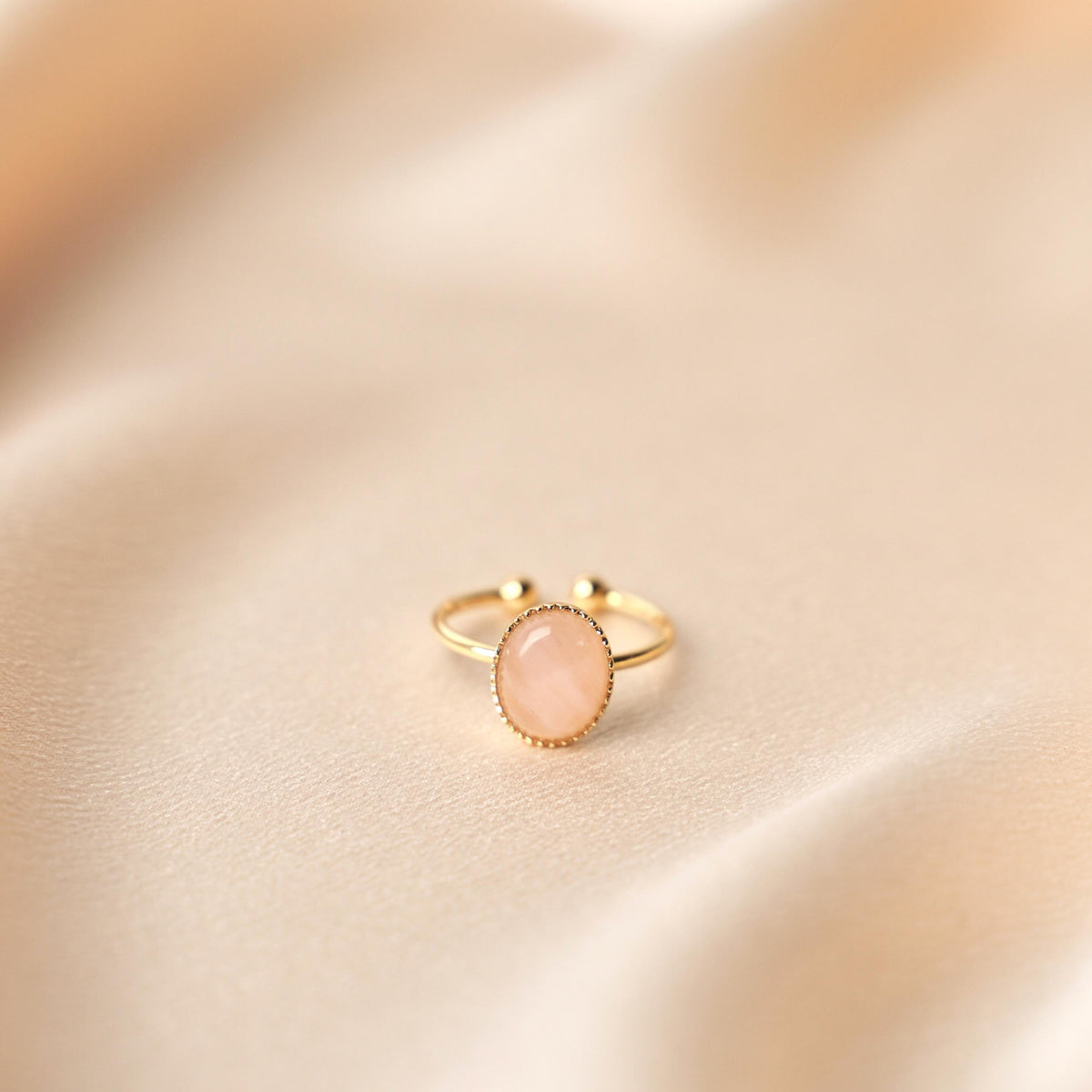 Bague femme pierre ovale nacre Yvonne photo 4