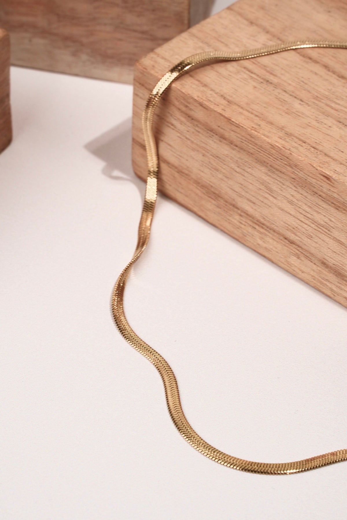 Collier chaîne serpentine large Tessa photo 4