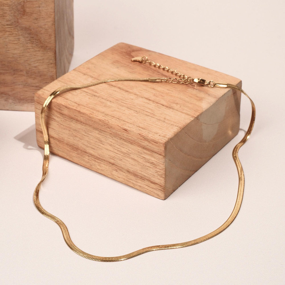 Collier chaîne serpentine large Tessa photo 3
