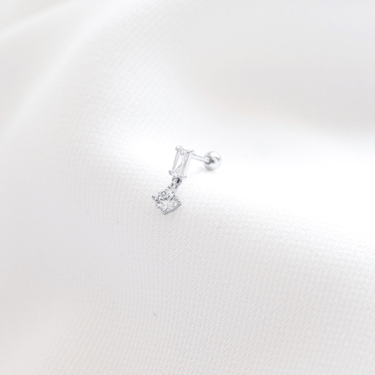 Piercing femme zircon argent 925 Maya