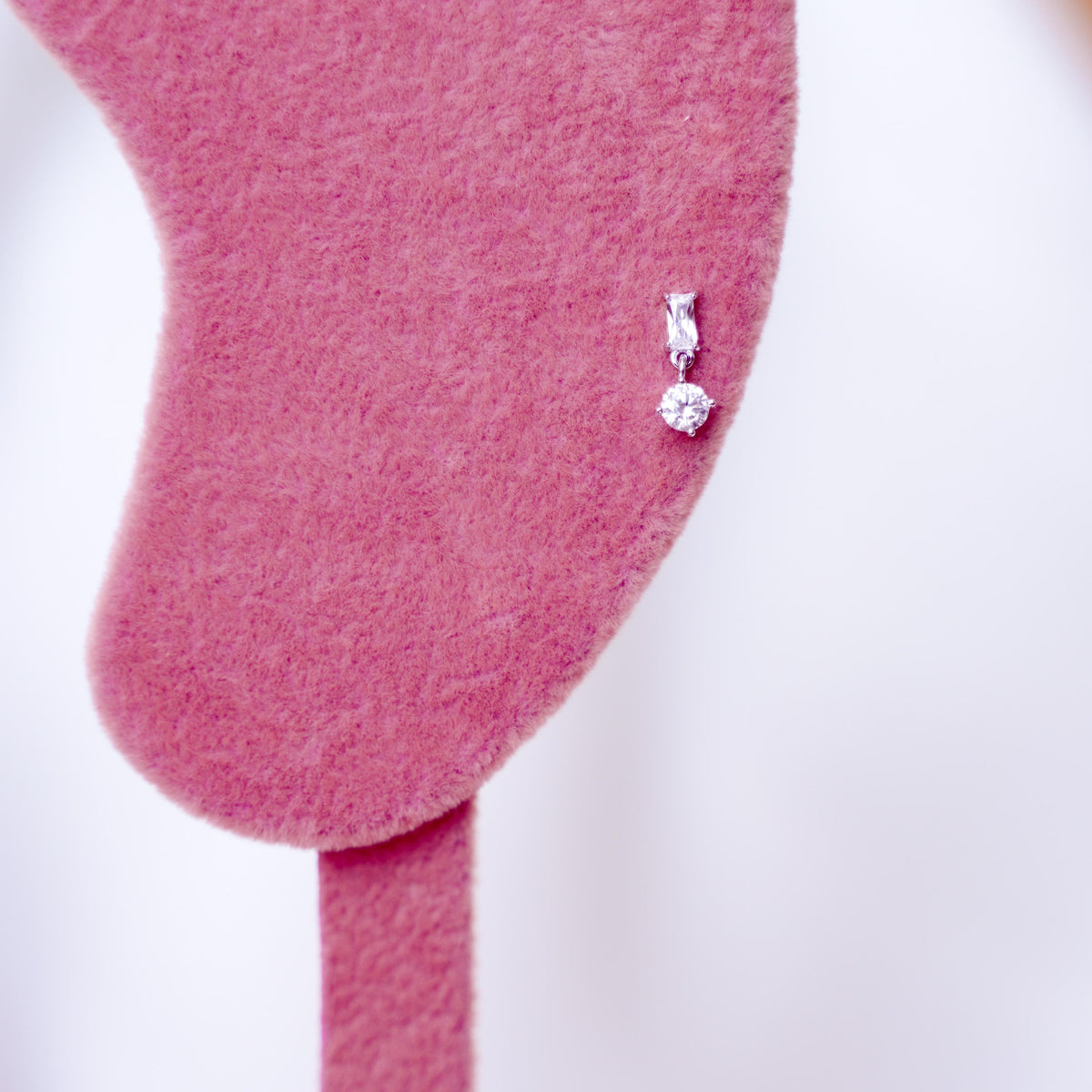 Piercing femme zircon argent 925 Maya photo 3