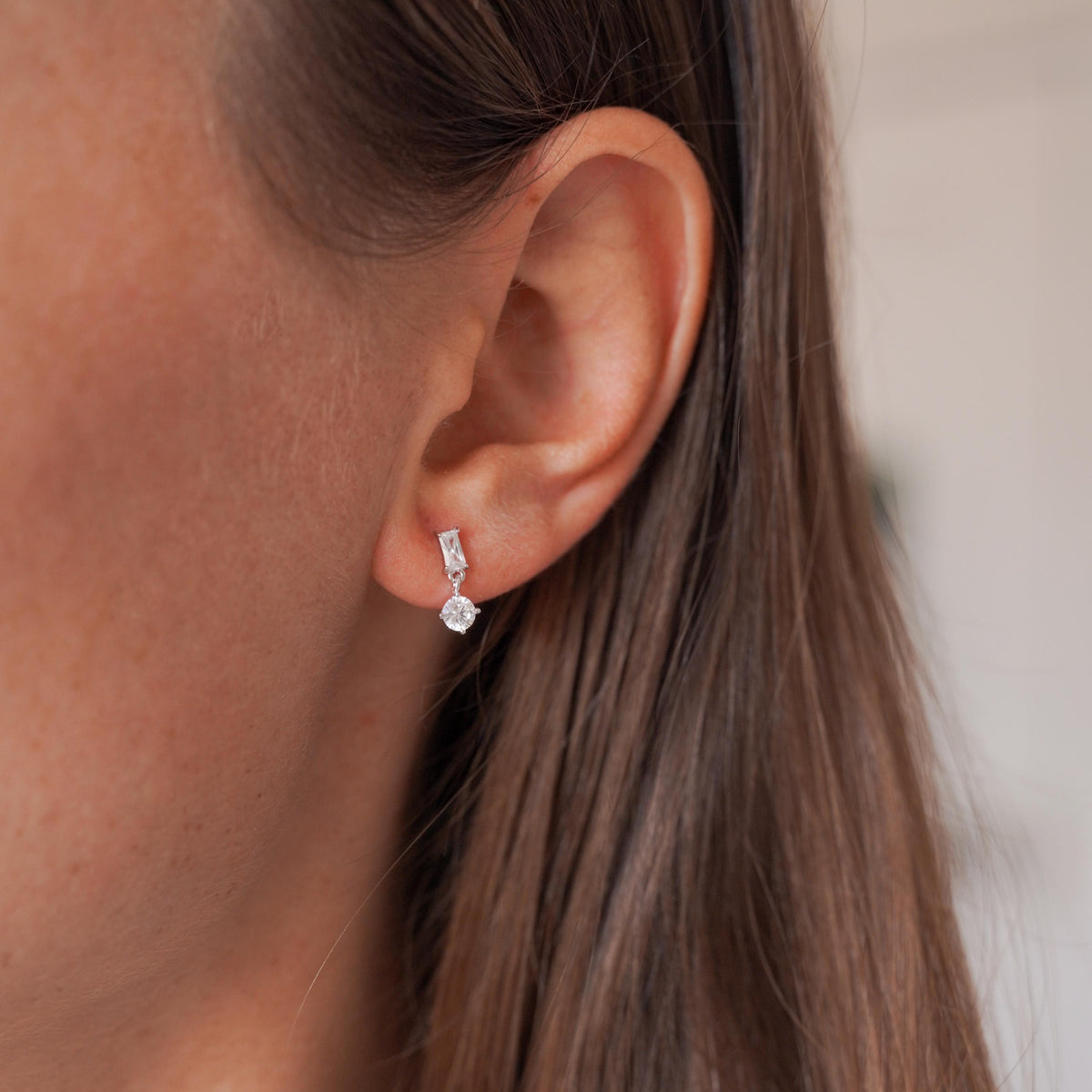 Piercing femme zircon argent 925 Maya photo 2