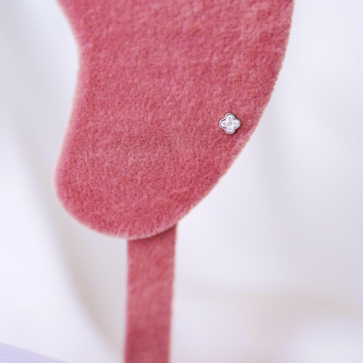 Piercing trèfle zircon argent 925 Nelly photo 4