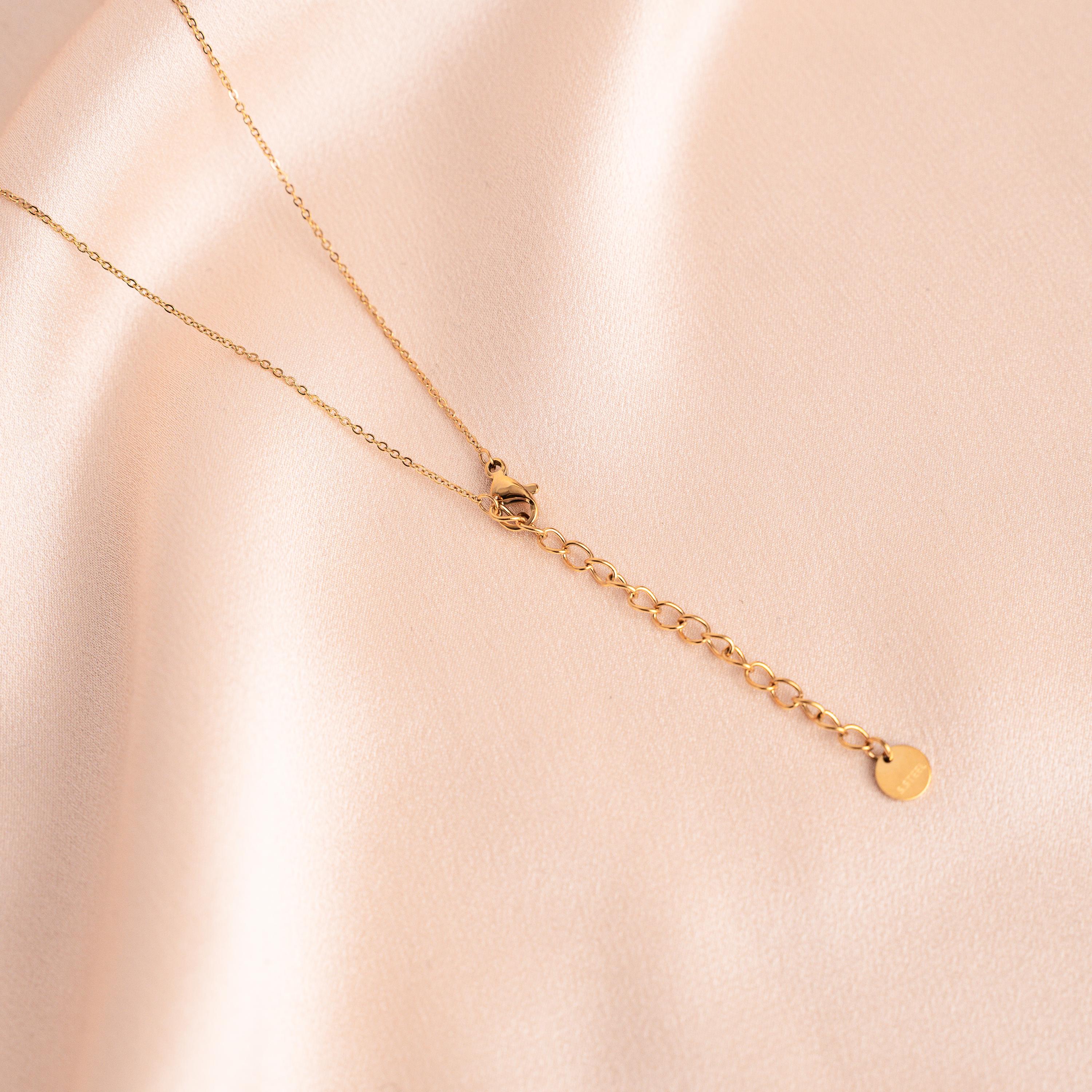 Collier acier inoxydable pierre Améthyste violet / Collier femme pendentif pierre semi précieuse
