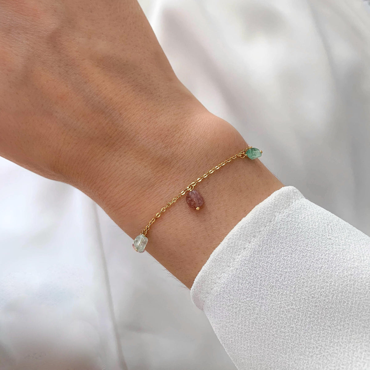 Bracelet tourmaline perles Olympe photo 4