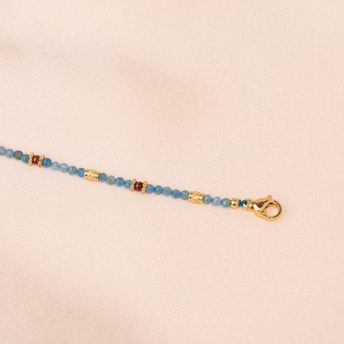 Bracelet femme perles apatite Jeanne photo 4