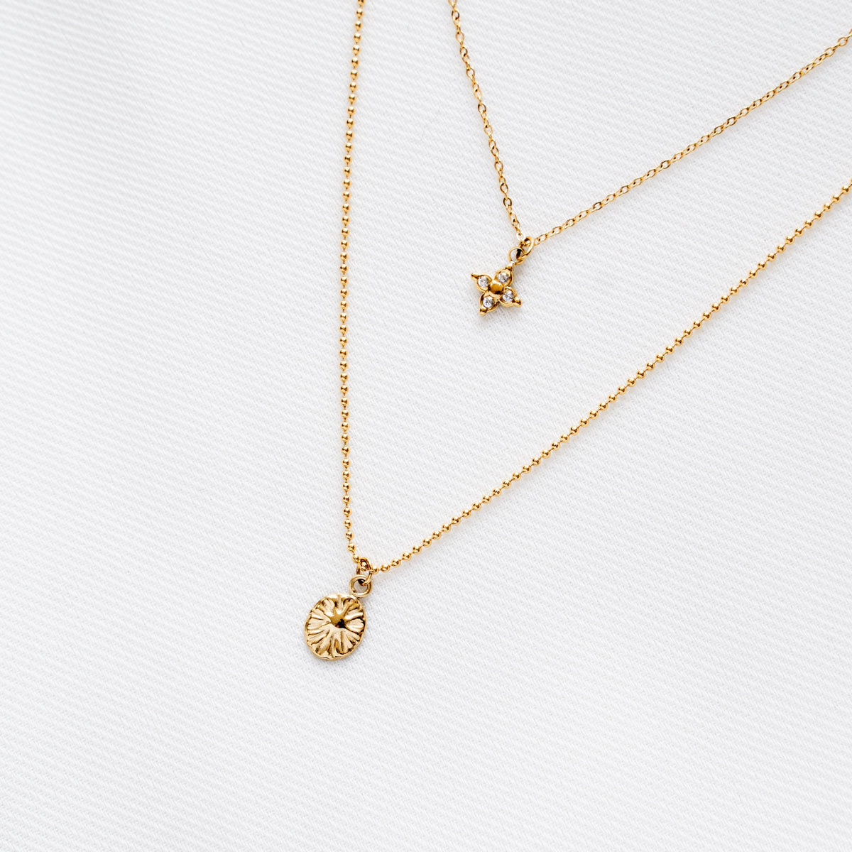 Collier pendentif étoile double chaîne Éliane photo 3