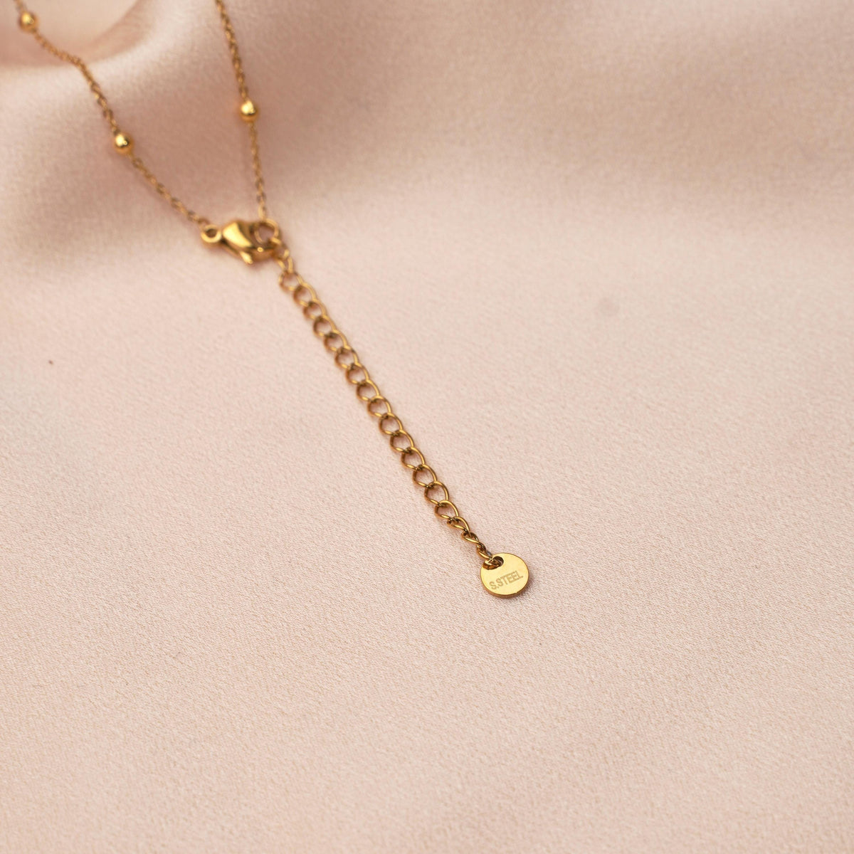 Collier pendentif rectangle onyx noir Mathilde photo 5
