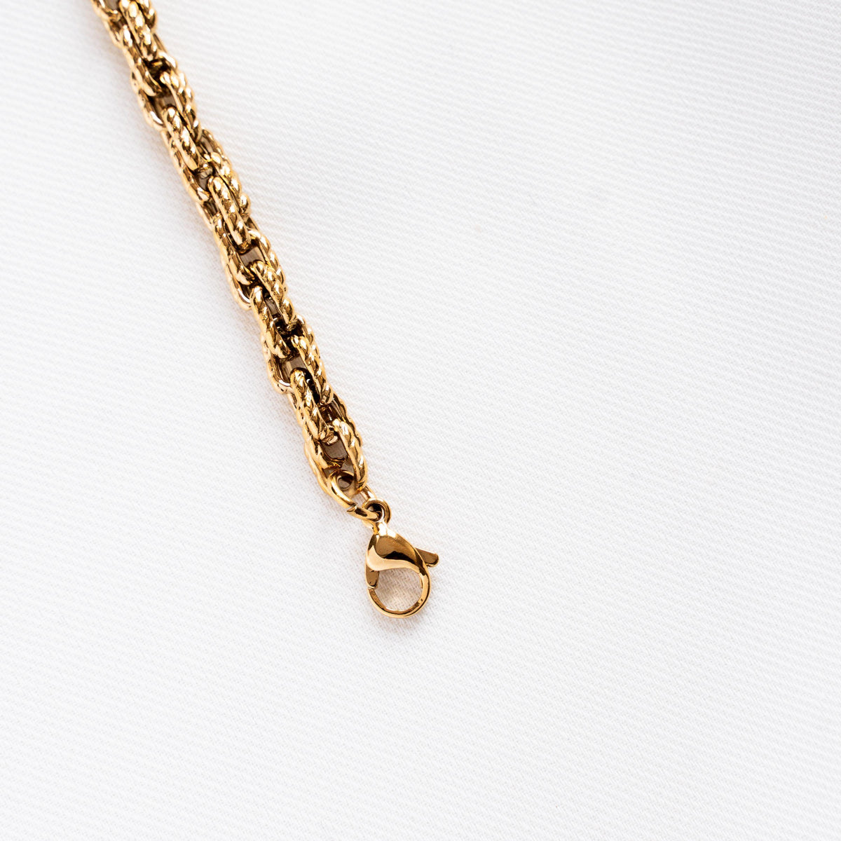 Bracelet femme grosse maille dorée Judith photo 3
