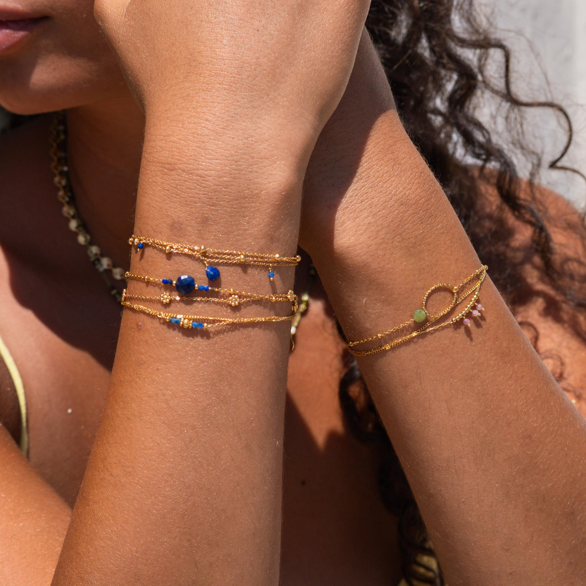 Bracelet anneau ovale serpentine Lucie photo 3