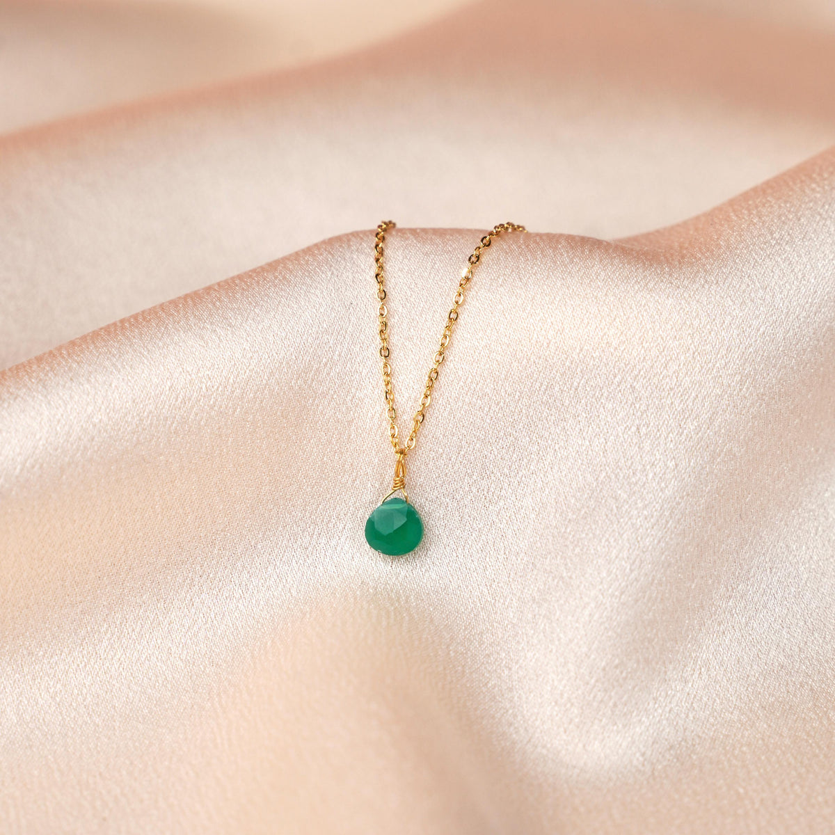 Collier ras de cou goutte quartz rose Alice photo 4