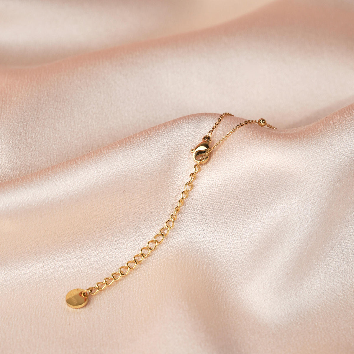 Collier ras de cou goutte quartz rose Alice photo 5
