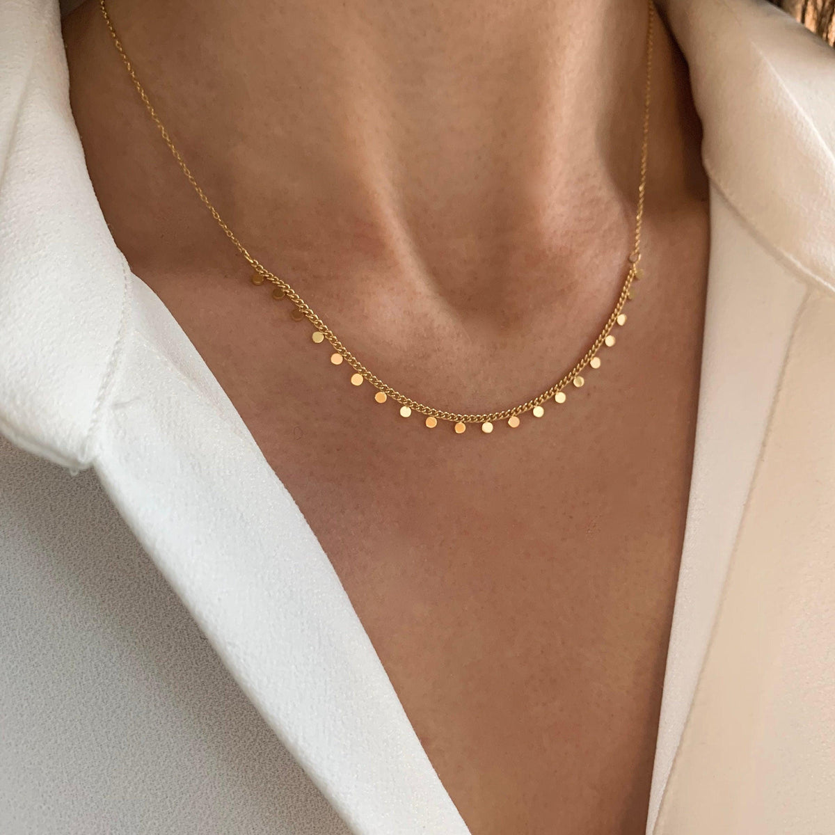 Collier chaîne à billes ras de cou Lili