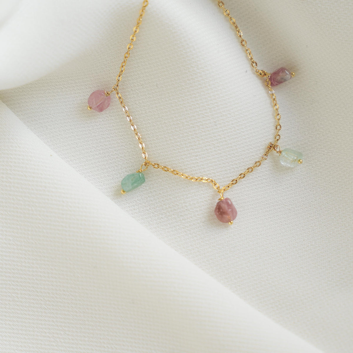 Bracelet tourmaline perles Olympe photo 5
