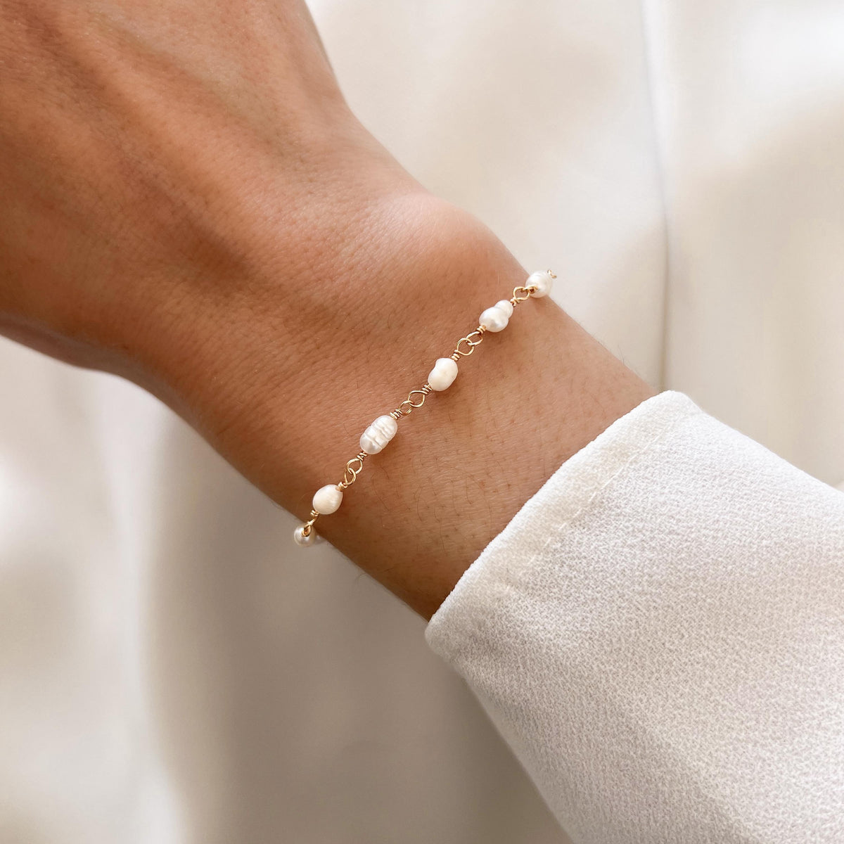 Bracelet femme perle d'eau douce Vosges