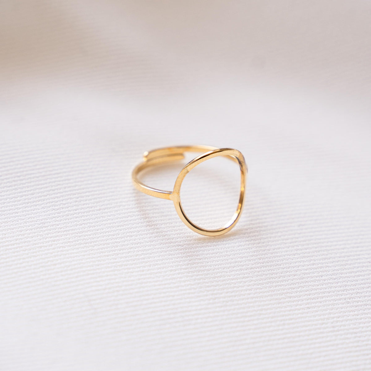 Bague femme cercle doré acier inoxydable Orsay photo 2