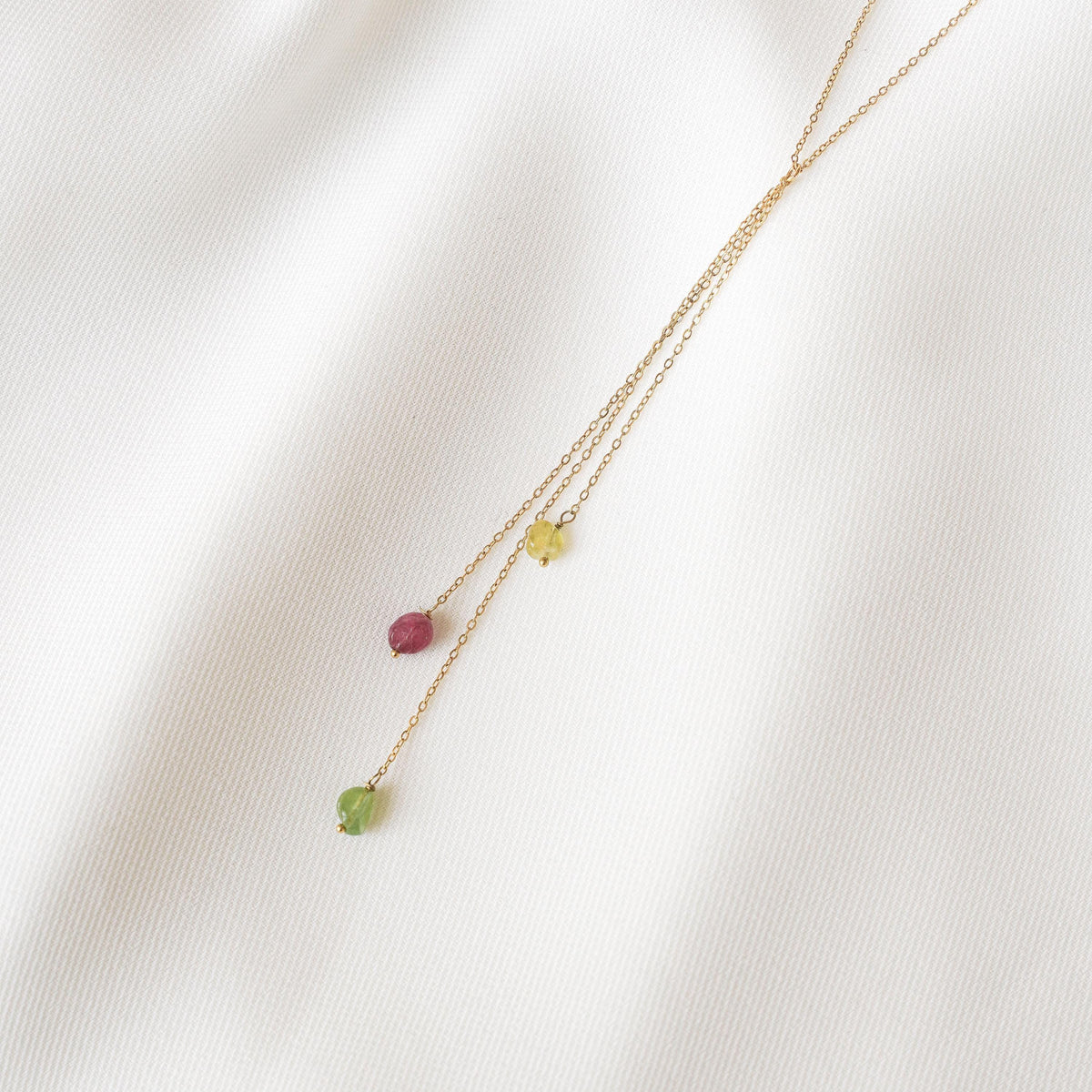 Collier pampilles tourmaline lasso Olympe photo 3
