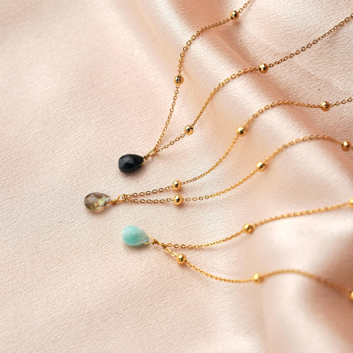 Collier pendentif goutte amazonite Anouk photo 2