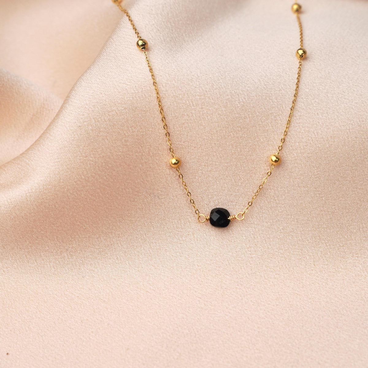 Collier pendentif pierre carrée agate Joséphine photo 5