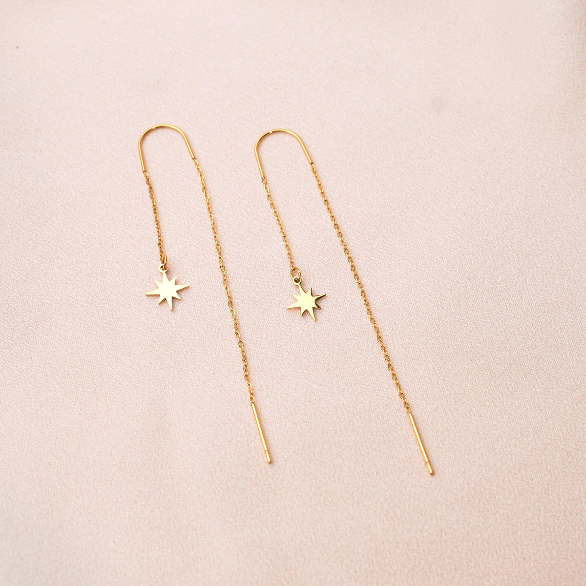 Boucles d'oreilles étoile traversantes Éliane photo 2