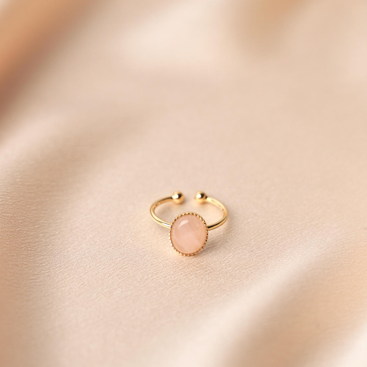 Bague femme pierre ovale nacre Yvonne photo 5