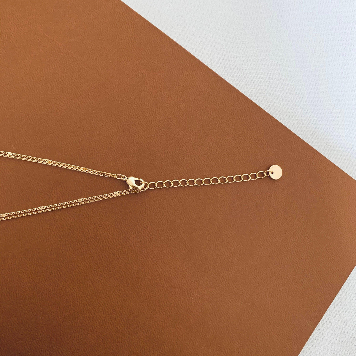 Collier double rang chaînes billes Rivoli photo 4