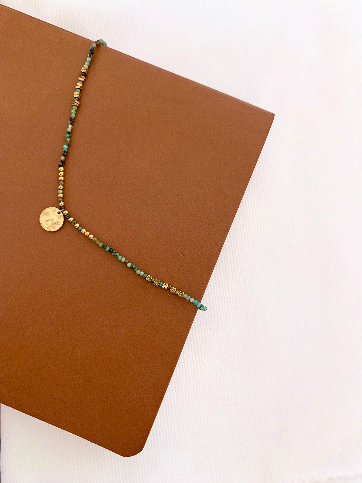 Collier rang de perles turquoise Jeanne photo 2