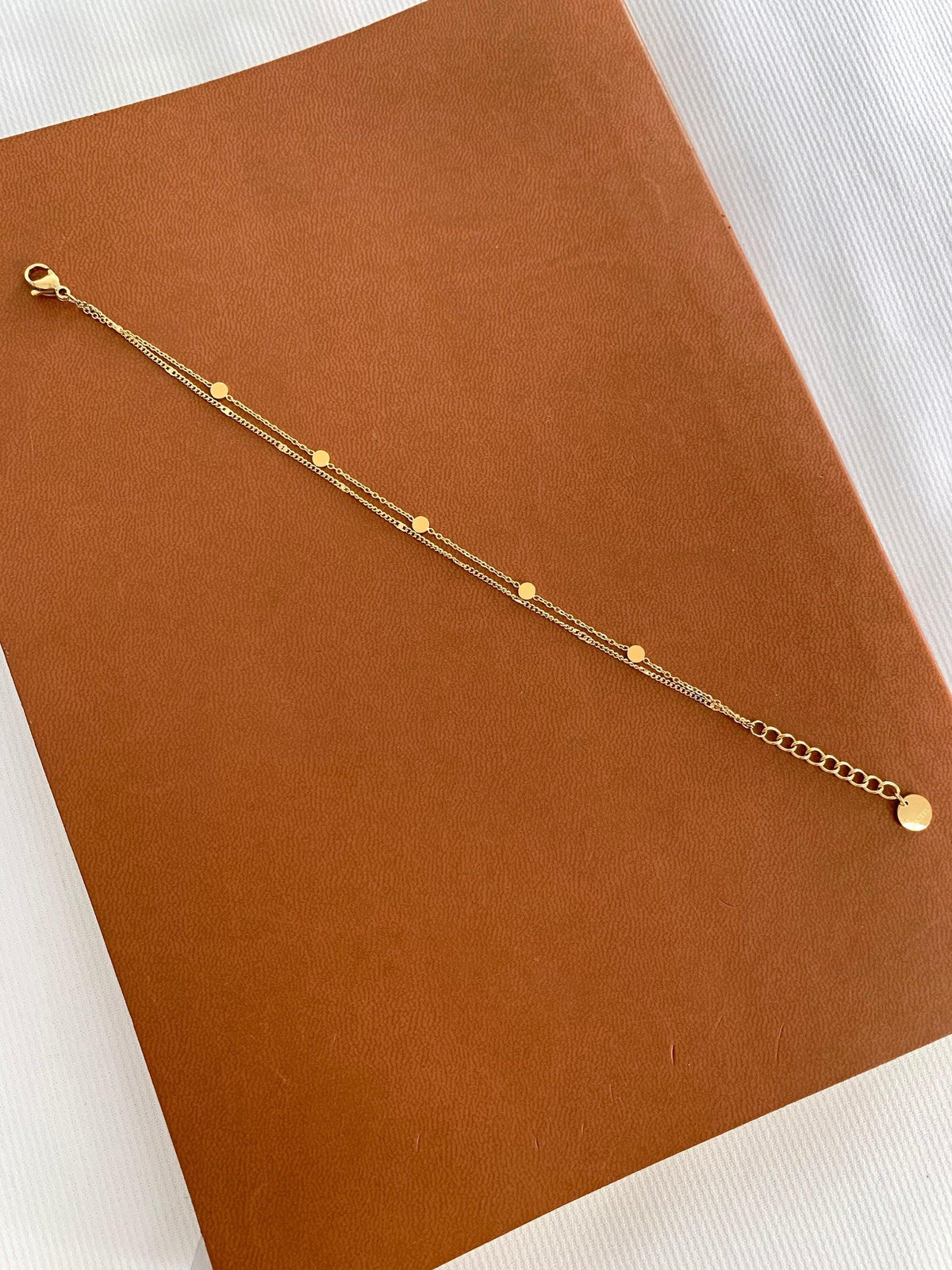 Bracelet double chaîne dorée Viviane photo 4